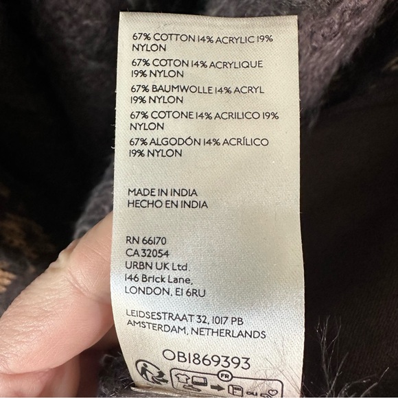 FREE PEOPLE Cable Mix Cardigan Sweater SZ M - Picture 6 of 8